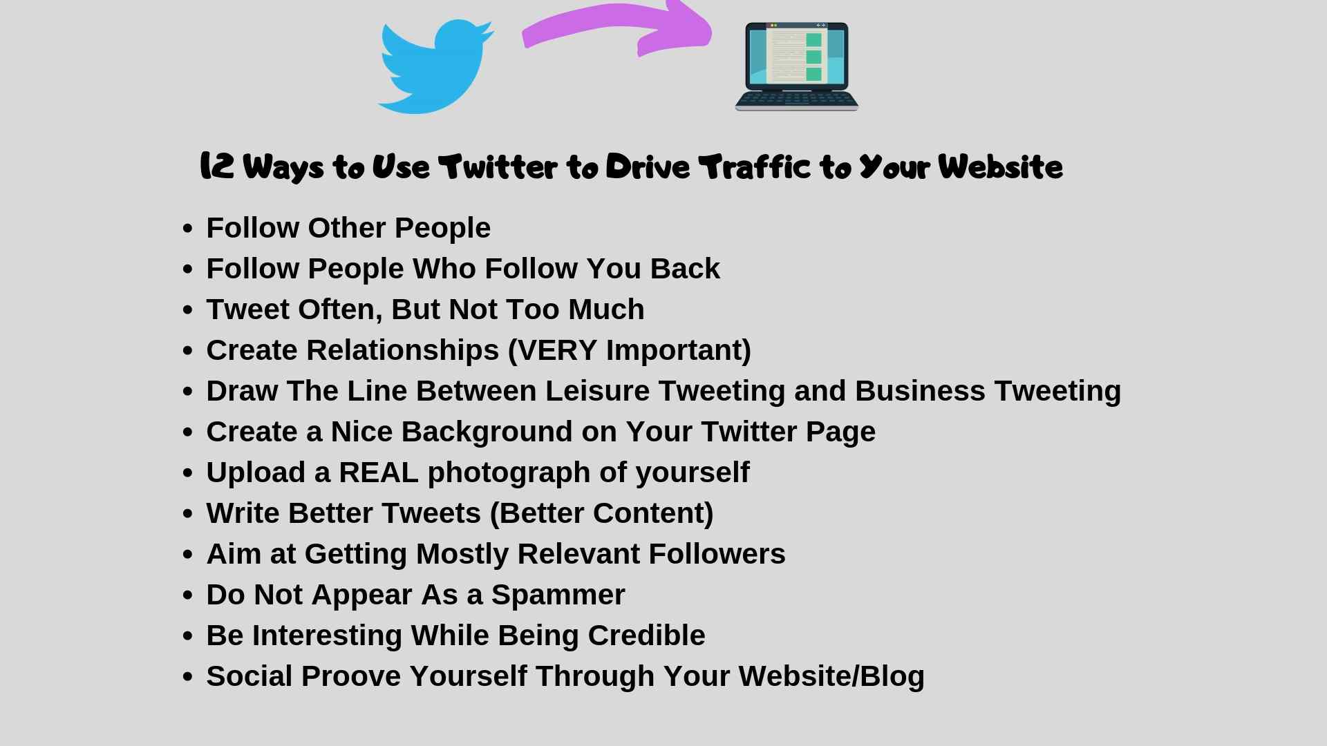 12 Ways to Use Twitter to Drive Traffic to Your Website