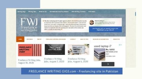 FREELANCE WRITING GIGS.com Freelancing site in Pakistan