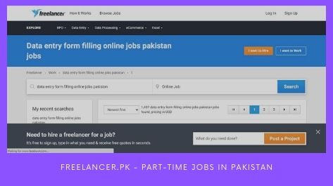 Freelancer.pk Part-time jobs in Pakistan