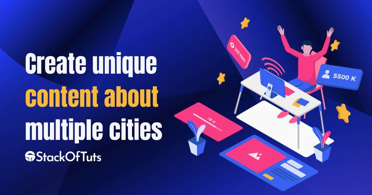 Create unique content about multiple cities