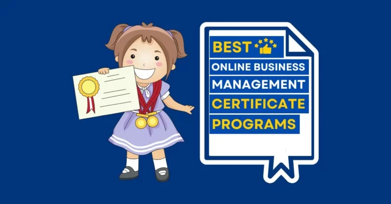 Best online business management certificate programs in 2023