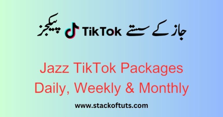 Jazz Tiktok package code and price 2024 Daily, 3 Days, Weekly, and Monthly